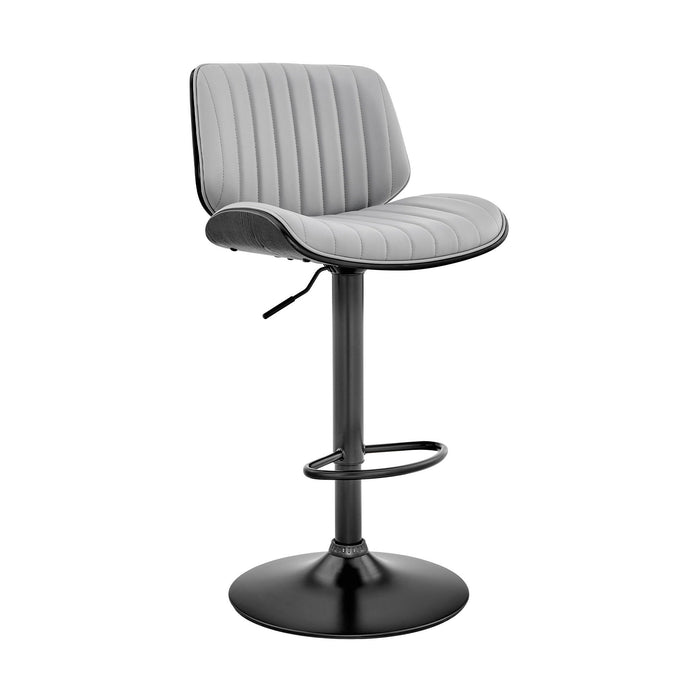 Swivel Adjustable Height Bar Chair - Gray