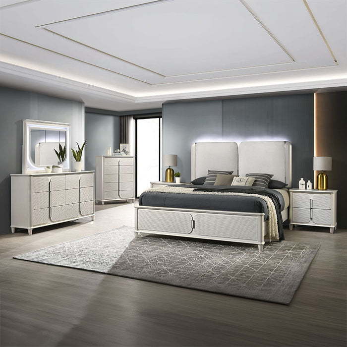 Laveda - Queen Bed With LED ACME