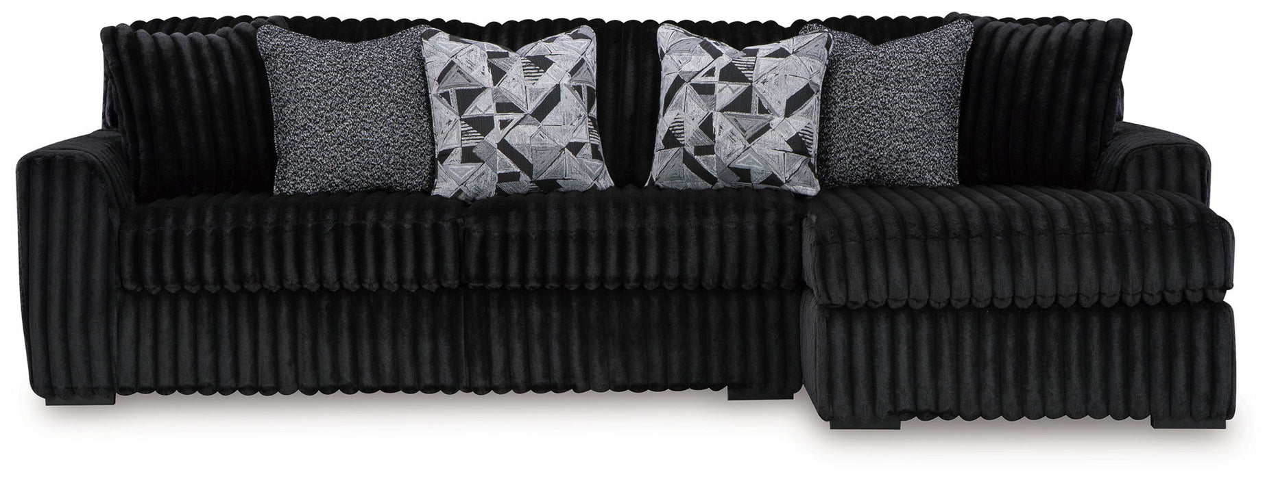Midnight-Madness - 3 Piece Sectional Signature Design by Ashley®