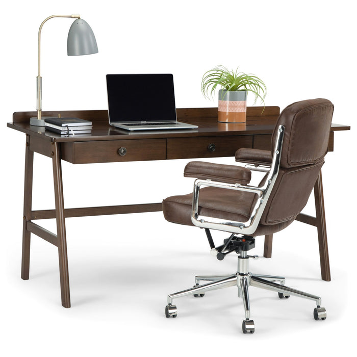 Rylie - Desk - Natural Aged Brown Simpli-Home