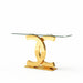 Dual C - Shaped Console Table Home Essentials