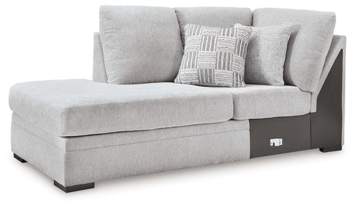 Gabyleigh - Laf Corner Chaise - Nickel Benchcraft®