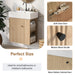 Modern Floating Bathroom Vanity With Ceramic Basin Perfect For Small Bathrooms Hearth and Haven