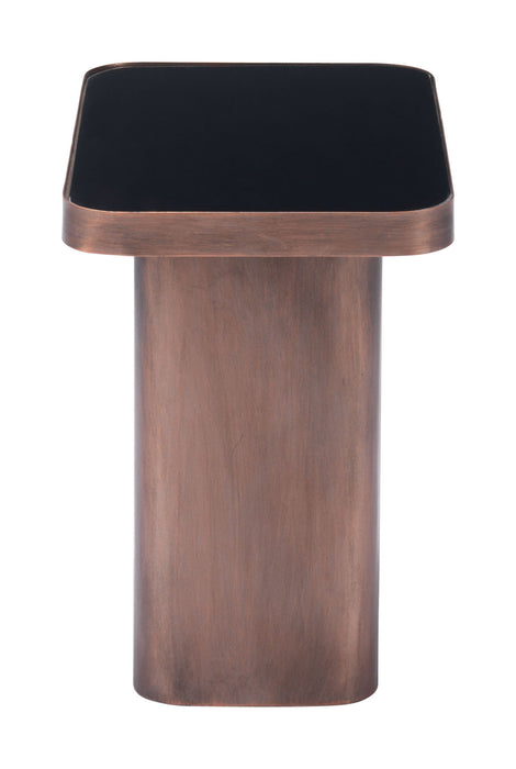Marcos - Side Table - Black / Antique Bronze