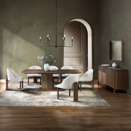 Ouida - Dining Table - Brown & Gold ACME