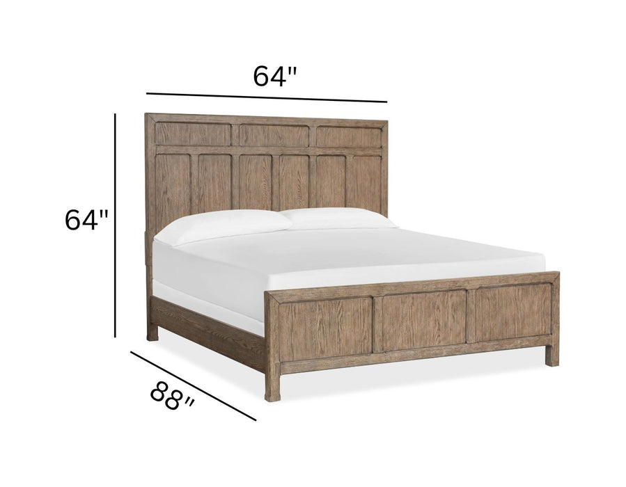 Claremont - Queen Panel Bed - Smokey Taupe Magnussen Furniture