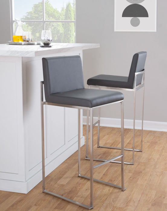 Fuji - Contemporary And Modern Elegance High Back Barstool Lumi Source