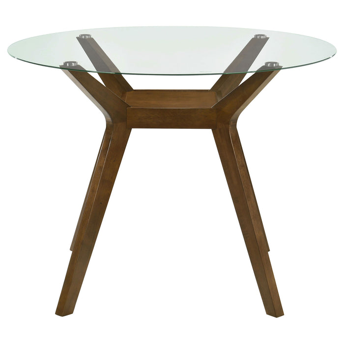 Flynn - Round Counter Height Dining Table - Brown Furniture Max