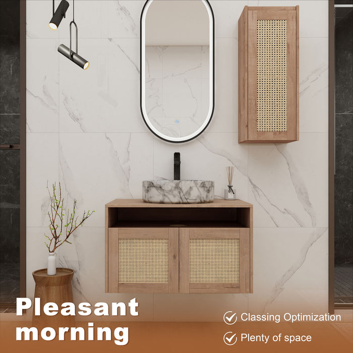 Bathroom Vanity & Art Sink And Side Cabinet, Float Mounting Design Home Essentials
