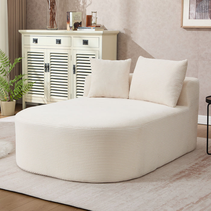 Oversized Chaise Lounge Sofa Bed With Deep Seat And Soft Pillows Home Essentials