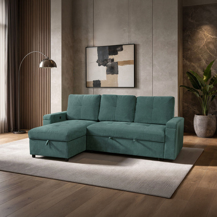 Breeze - Sleeper Sofa - Green New Classic