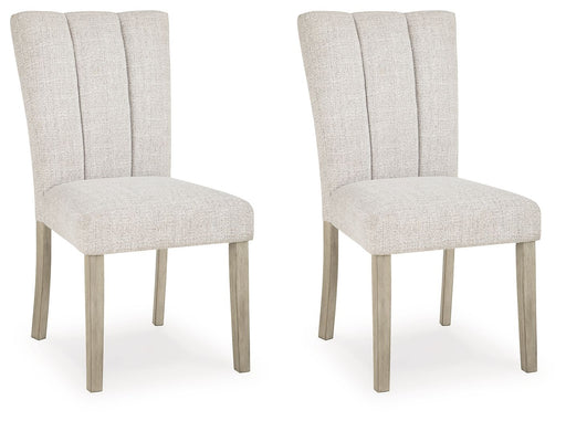 Larawyn - Dining Upholstered Side Chair (Set of 2) - Bisque Signature Design by Ashley®