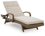 Laguna Heights - Chaise Lounge With Cushion - Beige Signature Design by Ashley®