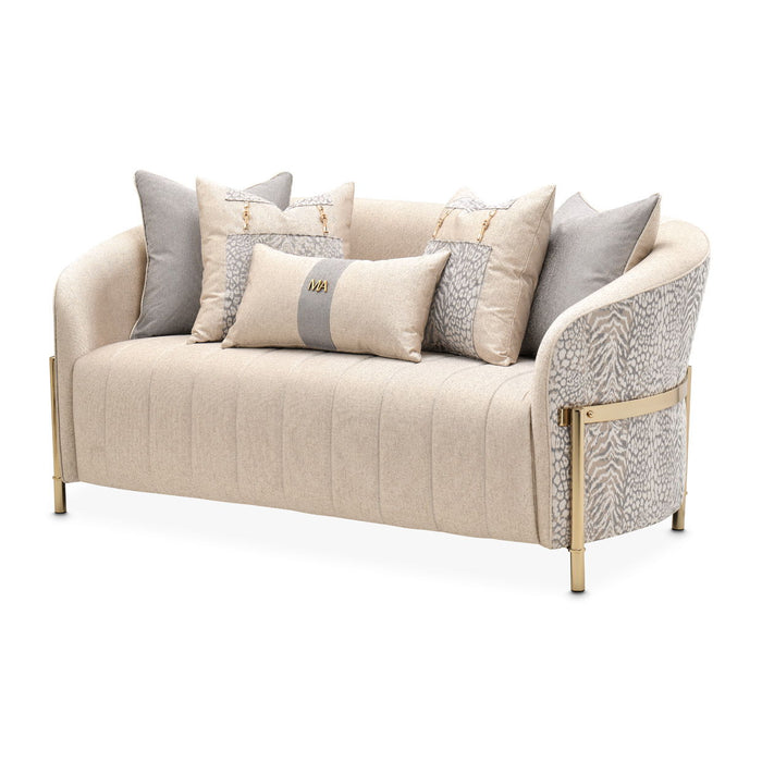 Lisbon - Loveseat - Opal / Gold Michael Amini