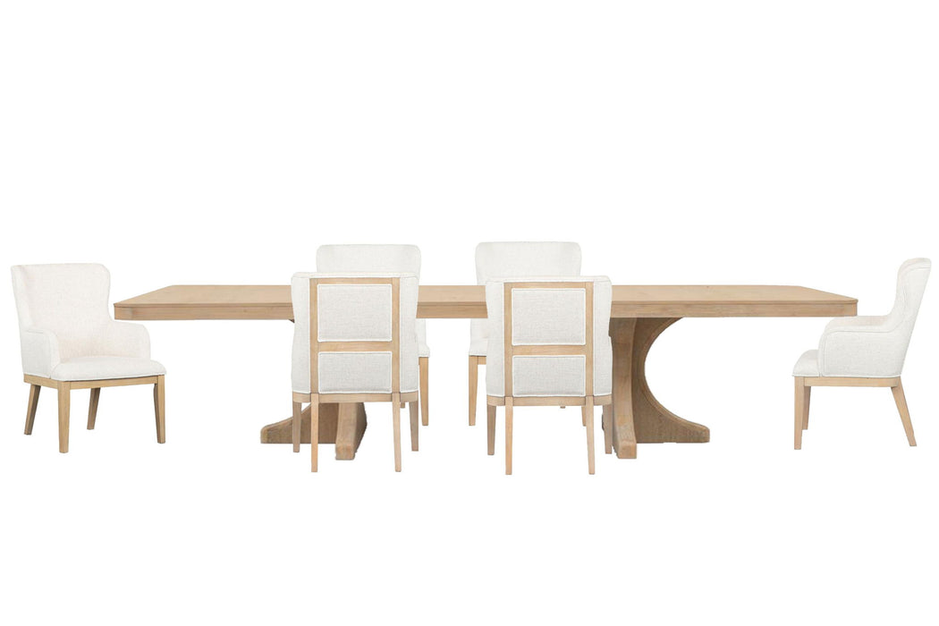 Somerset - Extendable Trestle Dining Table Set Magnussen Furniture