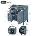 Bathroom Vanity With 2 Drawers And Tip-Out Drawer, Storage Cabinet Hearth and Haven
