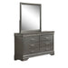 1 Piece Dresser 6 Drawers Bedroom Furniture - Gray Home Essentials
