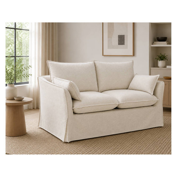 Shane - Loveseat With 2 Pillows - Beige Acme