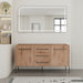 60" Freestanding Bathroom Vanity With Soft Close Doors And Drawers, (Vanity Only) - Imitative Oak Home Essentials