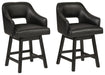 Tallenger - Upholstered Swivel Barstool (Set of 2) Signature Design by Ashley®
