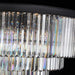 Michael Amini Lighting - Allure 28-Light Round Crystal Chandelier - Matte Black / Pearl Silver Michael Amini