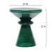 Aventura - Sculptural Blown Glass Accent Table - Green Ridgecrest Home