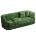 3 Seater Sofa With Built In Pet Bed Nook, Curved Design And 2 Throw Pillows Home Essentials
