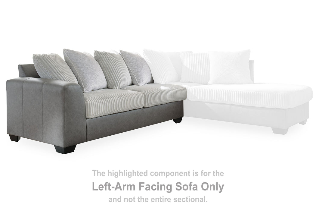 Clairette Court - Laf Sofa - Alloy Benchcraft®