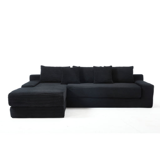 Modern L - Shaped Sectional Couch With Memory Foam Home Essentials