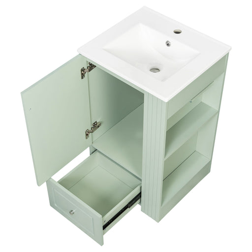 Modern Freestanding Bathroom Vanity With Sink, Soft-Close Drawer, Towel Bar Hearth and Haven
