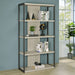 Loomis - 4 Shelf - White / Gray Furniture Max