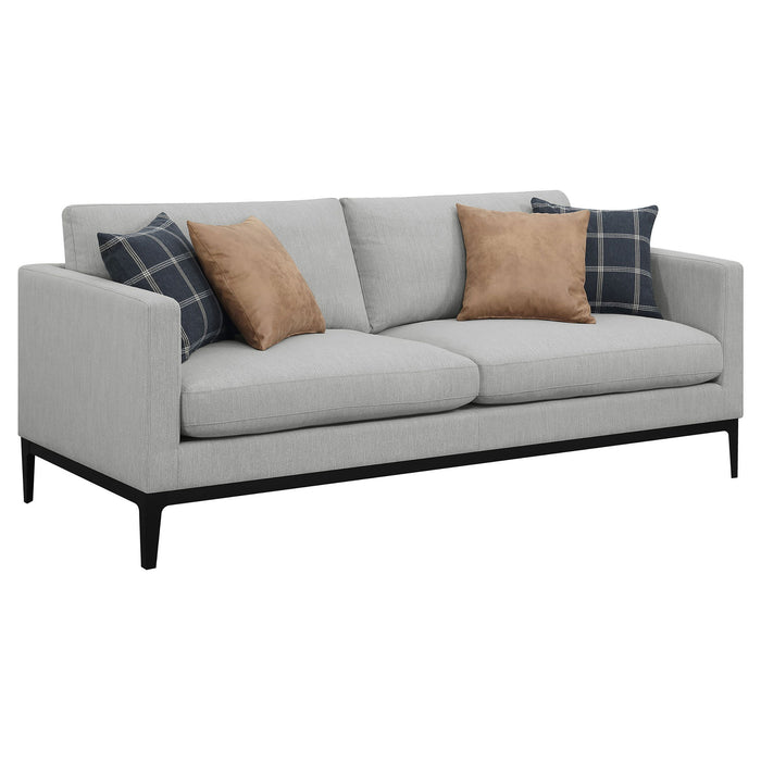 Montauk - Upholstered Sofa With Reversible Cushions - Light Gray Furniture Max