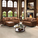 Upholstered Sofa With Nailhead Trim, Rolled Armrests With Ottoman Home Essentials