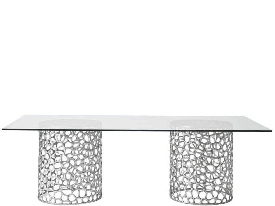 Oasis - Coral Rectangle Dining Table - Pearl Silver