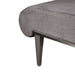 Roxbury Park - Velvet Chaise - Gray Pearl / Stainless Steel Michael Amini