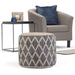 Edgeley - Handcrafted Round Pouf Simpli-Home