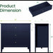 Fluted 3 Drawer Nightstand With Soft Close Slides Home Essentials