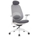 High Back Swivel Desk Chair With Height Adjustable Backrest, 3 Tilt Lock & Rotatable Headrest - Milk White Home Essentials