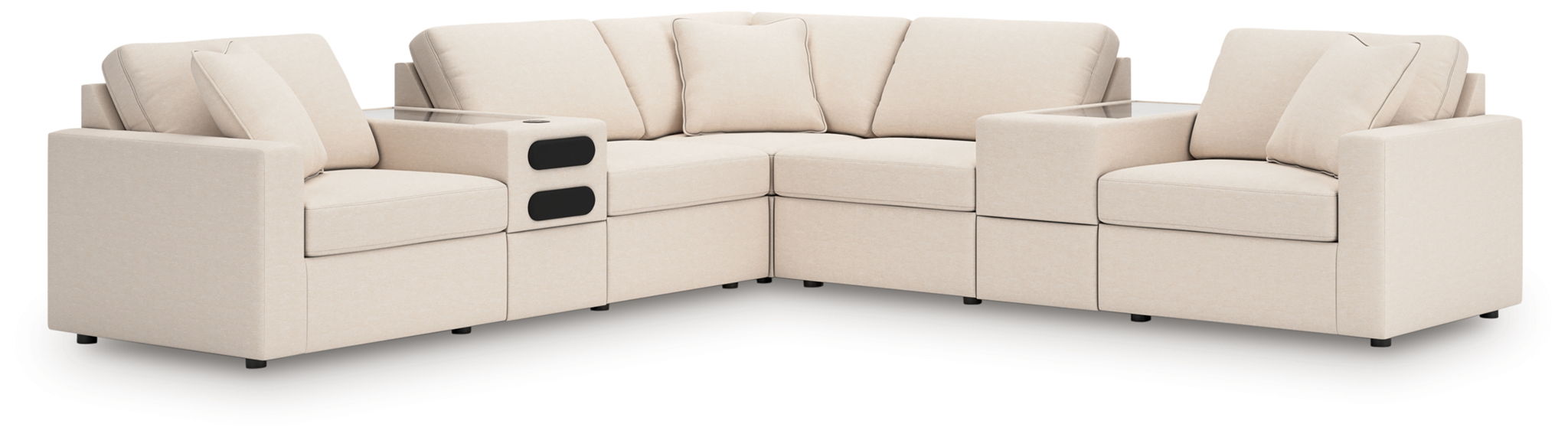 Modmax - Symmetrical Sectional - Oyster Signature Design by Ashley®