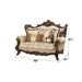 Shalisa - Loveseat With 5 Pillows (Same Lv01586) - Fabric & Walnut ACME