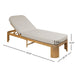 Outdoor Chaise Lounge With Cushion, 5 Position Adjustable Backrest Noble House