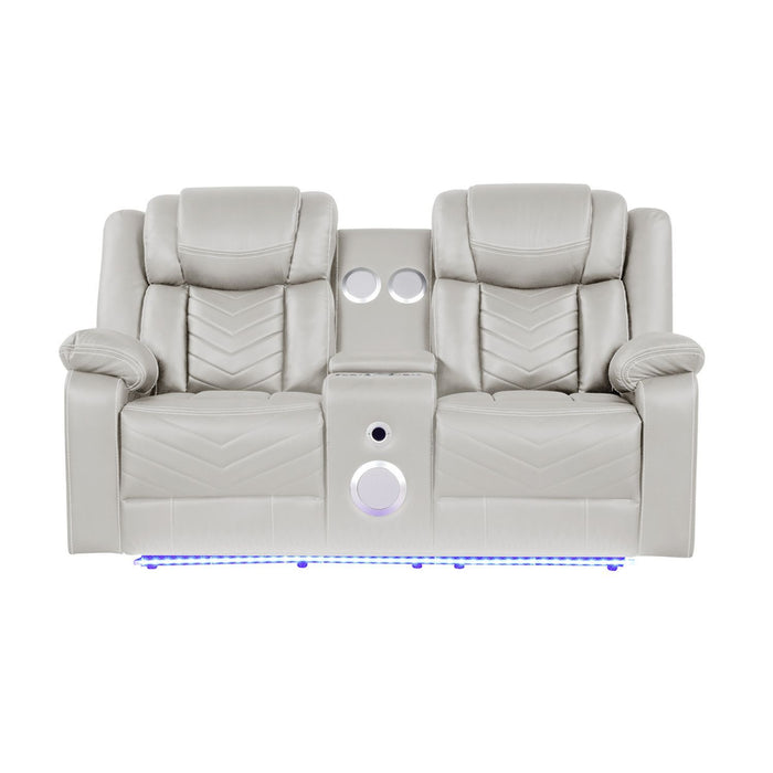 Challenger - LED Power Recliner Loveseat Matrix Furniture Group