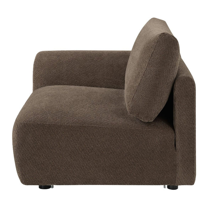 Theodore - Modular Left Facing Arm Chair - Brown Chenille ACME