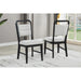 Dining Set With Round Table And 4 Upholstered Chairs - Black / Gray Home Essentials