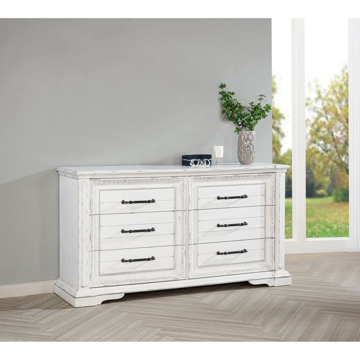 6 Drawer Bedroom Dresser Cabinet - Vintage Furniture Max