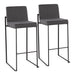 Fuji - Contemporary High Back Barstool Elegant Design Lumi Source
