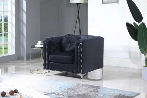 Contemporary Sloped Arm Chair Glory Furniture