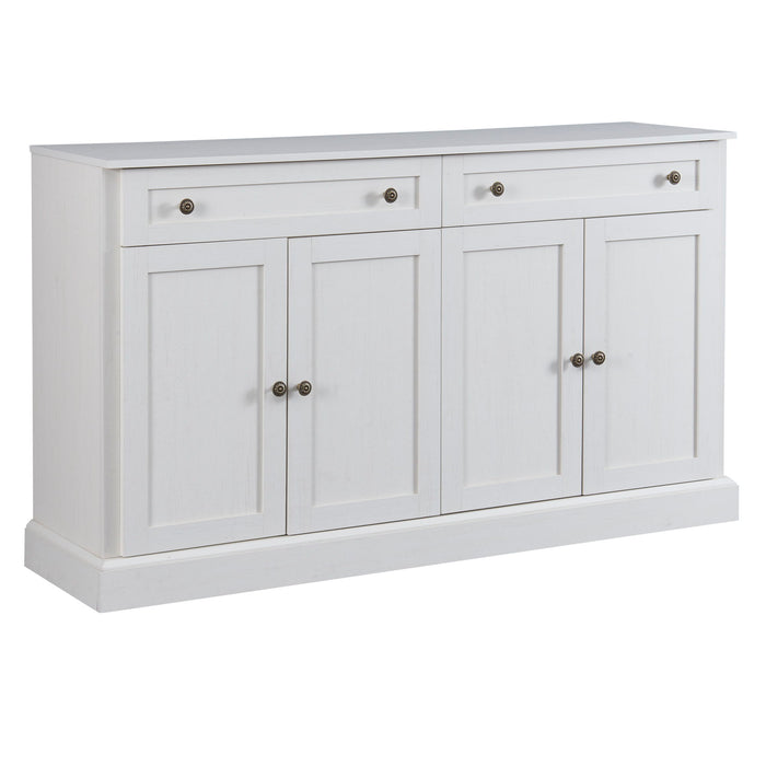 Kitchen Sideboard Storage Buffet Cabinet With 2 Drawers & 4 Doors Adjustable Shelves For Dining Room, Living Room Hearth and Haven
