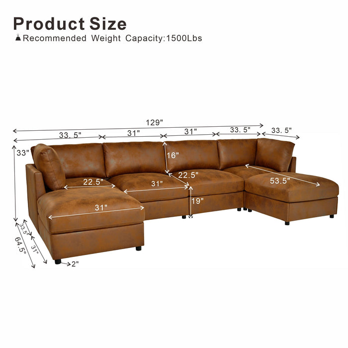 Modular Sectional With Custom Configuration Home Essentials