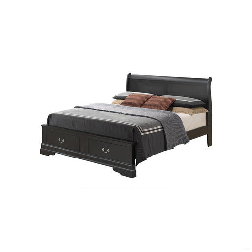 Upholstered Panel Sleigh Bed Design Glory Furniture